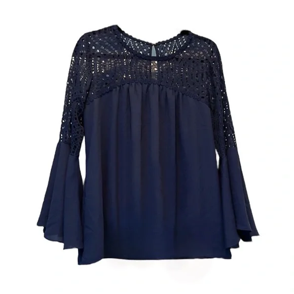 Lilly Pulitzer Amenna Flounce Sleeve Blouse - Picture 8 of 9